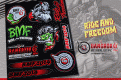 BMF 2014 “RIDE & FREEDOM” STICKER SET