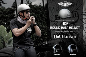 HDP ROUND HALF HELMET- IRON PLATE