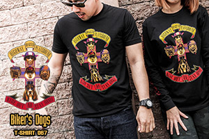 HDP T-SHIRT NO.067 - BIKER'S DOGS